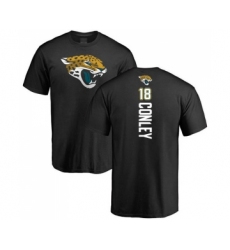 Football Jacksonville Jaguars #18 Chris Conley Black Backer T-Shirt