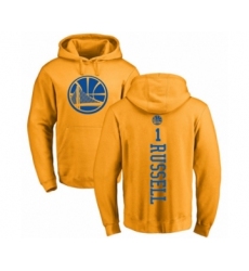 Basketball Golden State Warriors #1 D'Angelo Russell Gold One Color Backer Pullover Hoodie