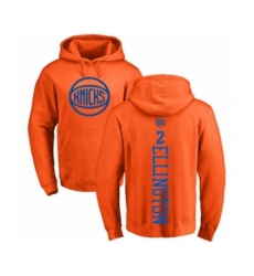 Basketball New York Knicks #2 Wayne Ellington Orange One Color Backer Pullover Hoodie