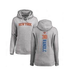 Basketball Women's New York Knicks #30 Julius Randle Ash Backer Pullover Hoodie
