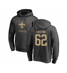 Football New Orleans Saints #62 Nick Easton Ash One Color Pullover Hoodie