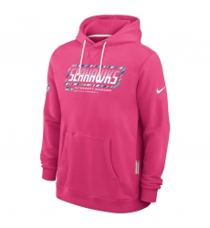 Men's Seattle Seahawks Pink 2026 Crucial Catch Sideline Standard Issue Dri-FIT Pullover Hoodie