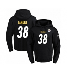 Football Men's Pittsburgh Steelers #38 Jaylen Samuels Black Name & Number Pullover Hoodie