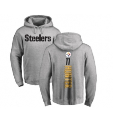 Football Pittsburgh Steelers #11 Justin Hunter Ash Backer Pullover Hoodie