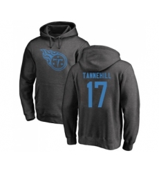 Football Tennessee Titans #17 Ryan Tannehill Ash One Color Pullover Hoodie