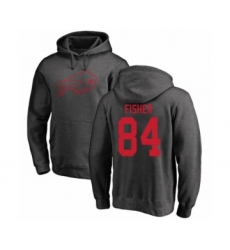Football Buffalo Bills #84 Jake Fisher Ash One Color Pullover Hoodie