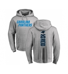 Football Carolina Panthers #25 Eric Reid Ash Backer Pullover Hoodie