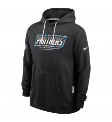 Men's Carolina Panthers Black 2026 Crucial Catch Sideline Standard Issue Dri-FIT Pullover Hoodie