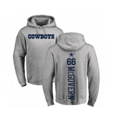Football Dallas Cowboys #66 Connor McGovern Ash Backer Pullover Hoodie