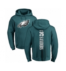 Philadelphia Eagles #26 Miles Sanders Green Backer Pullover Hoodie