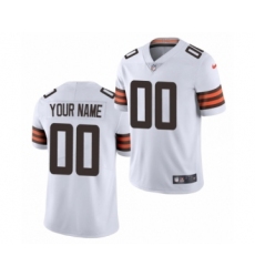 Cleveland Browns Custom White 2020 Vapor Limited Jersey