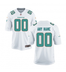 Youth Miami Dolphins Nike White Customized Game Jerse