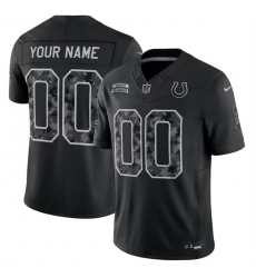 Men's Indianapolis Colts Active Player Custom Black F.U.S.E. 2026 Salute to Service Limited Football Stitched Jersey