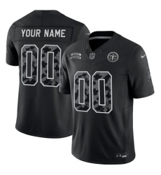 Men's Tennessee Titans Active Player Custom Black F.U.S.E. 2026 Salute to Service Limited Football Stitched Jersey