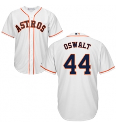 Youth Majestic Houston Astros #44 Roy Oswalt Authentic White Home Cool Base MLB Jersey