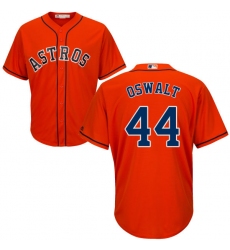 Youth Majestic Houston Astros #44 Roy Oswalt Replica Orange Alternate Cool Base MLB Jersey