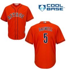 Youth Majestic Houston Astros #5 Jeff Bagwell Authentic Orange Alternate Cool Base MLB Jersey