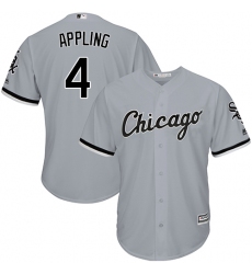 Men's Majestic Chicago White Sox #4 Luke Appling Grey Road Flex Base Authentic Collection MLB Jersey