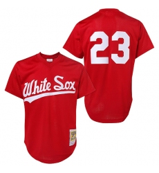 Men's Mitchell and Ness 1990 Chicago White Sox #23 Robin Ventura Authentic Red Throwback MLB Jersey