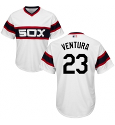 Youth Majestic Chicago White Sox #23 Robin Ventura Authentic White 2013 Alternate Home Cool Base MLB Jersey