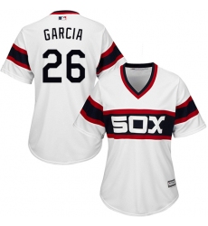 Women's Majestic Chicago White Sox #26 Avisail Garcia Authentic White 2013 Alternate Home Cool Base MLB Jersey