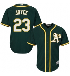 Youth Majestic Oakland Athletics #23 Matt Joyce Replica Green Alternate 1 Cool Base MLB Jersey