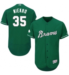 Men's Majestic Atlanta Braves #35 Phil Niekro Green Celtic Flexbase Authentic Collection MLB Jersey