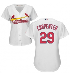Women's Majestic St. Louis Cardinals #29 Chris Carpenter Authentic White Home Cool Base MLB Jersey