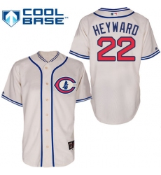 Men's Majestic Chicago Cubs #22 Jason Heyward Authentic Cream 1929 Turn Back The Clock MLB Jersey