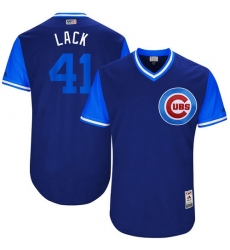 Men's Majestic Chicago Cubs #41 John Lackey 