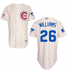 Men's Majestic Chicago Cubs #26 Billy Williams Authentic Cream 1969 Turn Back The Clock MLB Jersey