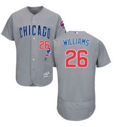 Men's Majestic Chicago Cubs #26 Billy Williams Grey Road Flex Base Authentic Collection MLB Jersey