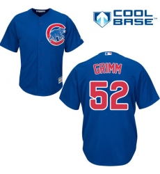 Youth Majestic Chicago Cubs #52 Justin Grimm Authentic Royal Blue Alternate Cool Base MLB Jersey