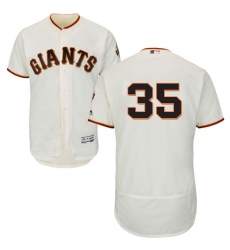 Men's Majestic San Francisco Giants #35 Brandon Crawford Cream Home Flex Base Authentic Collection MLB Jersey