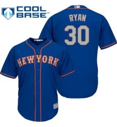 Youth Majestic New York Mets #30 Nolan Ryan Authentic Royal Blue Alternate Road Cool Base MLB Jersey
