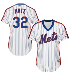 Women's Majestic New York Mets #32 Steven Matz Replica White Alternate Cool Base MLB Jersey