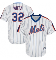 Youth Majestic New York Mets #32 Steven Matz Authentic White Alternate Cool Base MLB Jersey