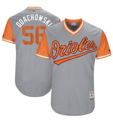Men's Majestic Baltimore Orioles #56 Darren O'Day 