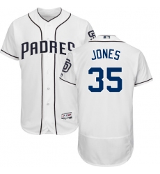 Men's Majestic San Diego Padres #35 Randy Jones White Home Flex Base Authentic Collection MLB Jersey