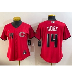 Youth Cincinnati Reds #14 Pete Rose Red 2026 City Connect Stadium Stitched Baseball Jersey