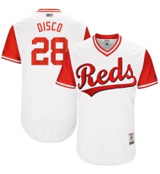 Men's Majestic Cincinnati Reds #28 Anthony DeSclafani 
