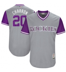 Men's Majestic Colorado Rockies #20 Ian Desmond 