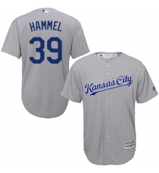 Youth Majestic Kansas City Royals #39 Jason Hammel Authentic Grey Road Cool Base MLB Jersey