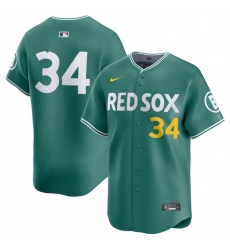 Men's Boston Red Sox #34 David Ortiz Green 2025 City Connect Limited Stitched Baseball Jersey