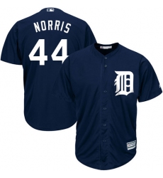 Youth Majestic Detroit Tigers #44 Daniel Norris Authentic Navy Blue Alternate Cool Base MLB Jersey