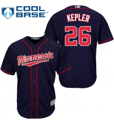 Youth Majestic Minnesota Twins #26 Max Kepler Replica Navy Blue Alternate Road Cool Base MLB Jersey