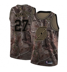 Youth Nike Portland Trail Blazers #27 Jusuf Nurkic Swingman Camo Realtree Collection NBA Jersey