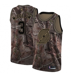 Men's Nike Portland Trail Blazers #3 C.J. McCollum Swingman Camo Realtree Collection NBA Jersey