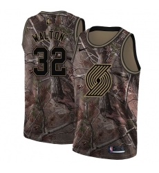 Men's Nike Portland Trail Blazers #32 Bill Walton Swingman Camo Realtree Collection NBA Jersey