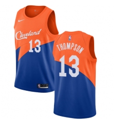 Youth Nike Cleveland Cavaliers #13 Tristan Thompson Swingman Blue NBA Jersey - City Edition